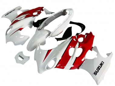 Online Blanco Rojo Carenado Moto Suzuki GSX600F/GSX750F 2004-2006