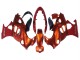 Online Burnt Naranja Blanco Logo Carenado Moto Suzuki GSX600F/GSX750F 2004-2006