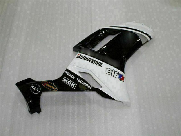 Online Negro Blanco Carenado Moto Kawasaki ZX6R 2007-2008