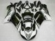 Online Negro Blanco Carenado Moto Kawasaki ZX6R 2007-2008