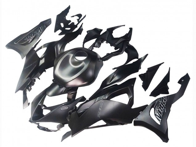 Online Negro Mate Carenados Moto Kawasaki ZX6R 2023-2025