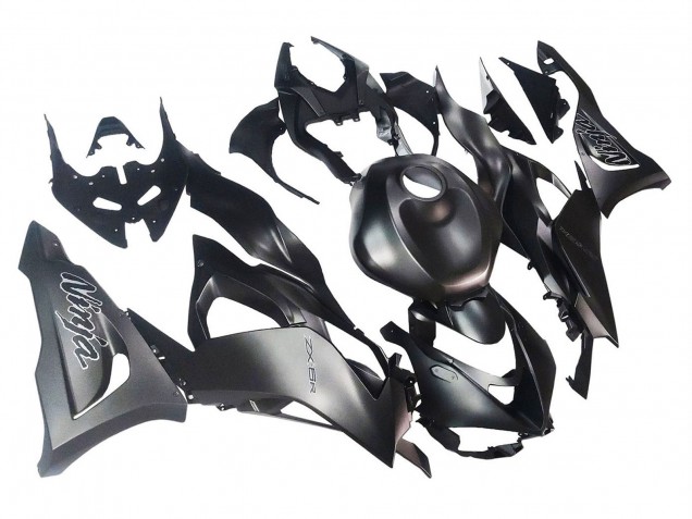 Online Negro Mate Carenados Moto Kawasaki ZX6R 2023-2025