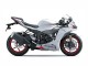 Online Blanco Perla Negro Rojo Carenado Moto Kawasaki ZX6R 2023-2025