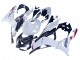 Online Blanco Perla Negro Rojo Carenado Moto Kawasaki ZX6R 2023-2025