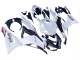 Online Blanco Perla Negro Rojo Carenado Moto Kawasaki ZX6R 2023-2025