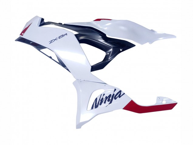 Online Blanco Perla Negro Rojo Carenado Moto Kawasaki ZX6R 2023-2025