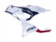 Online Blanco Perla Negro Rojo Carenado Moto Kawasaki ZX6R 2023-2025