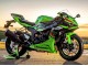 Online Verde Negro Carenado Moto Kawasaki ZX6R 2023-2025