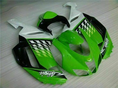 Online Verde Blanco Ninja Carenado Moto Kawasaki ZX6R 2007-2008