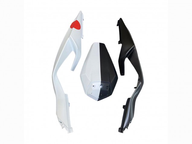 Online Negro Blanco Flower Carenado Moto Kawasaki ZX6R 2023-2025