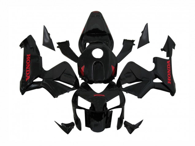 Online Negro Brillante Rojo Calcomanías Carenado Moto Honda CBR600RR 2003-2004