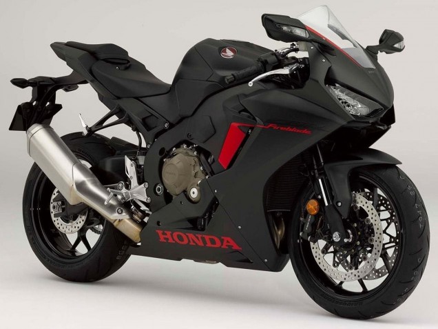 Online Negro Mate Rojo Logo Carenado Moto Honda CBR1000RR 2017-2023