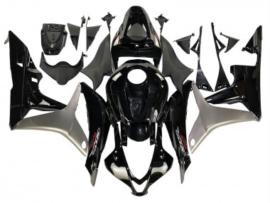 Online Plata Negro Brillante Kits Carenados Moto Honda CBR600RR 2007-2008
