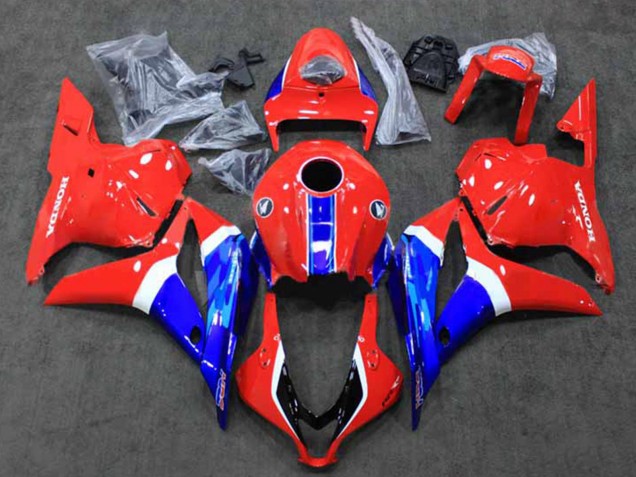Online Blanco Rojo Azul HRC Carenado Moto Honda CBR600RR 2009-2012