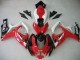 Online Blanco Rojo Negro Brillante Carenados Moto Suzuki GSXR 600 / GSXR 750 2006-2007