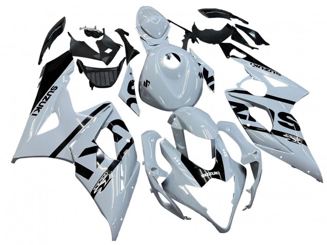 Online Blanco Negro Carenado Moto Suzuki GSXR 1000 2005-2006