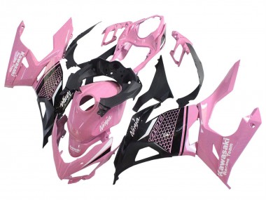 Online Rosa Negro Mate Honeycomb Carenado Moto Kawasaki Ninja 400 2018-2024