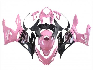 Online Rosa Negro Mate Honeycomb Carenado Moto Kawasaki Ninja 400 2018-2024