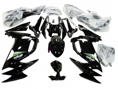 Online Negro Brillante Verde Carenados Moto Kawasaki Ninja 650 EX650 2020-2025