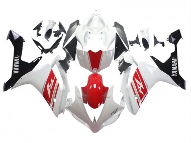 Online Blanco Rojo Negro Carenados Moto Yamaha YZF 1000 R1 2007-2008
