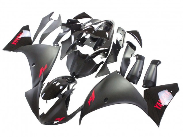 Online Negro Mate Rojo Calcomanía Carenados Moto Yamaha YZF 1000 R1 2009-2011