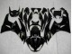 Online Negro Brillante Oro Ninja Carenado Moto Kawasaki ZX6R 2009-2012