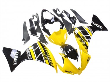 Online Amarillo Blanco Negro Carenado Moto Yamaha YZF 1000 R1 2012-2014