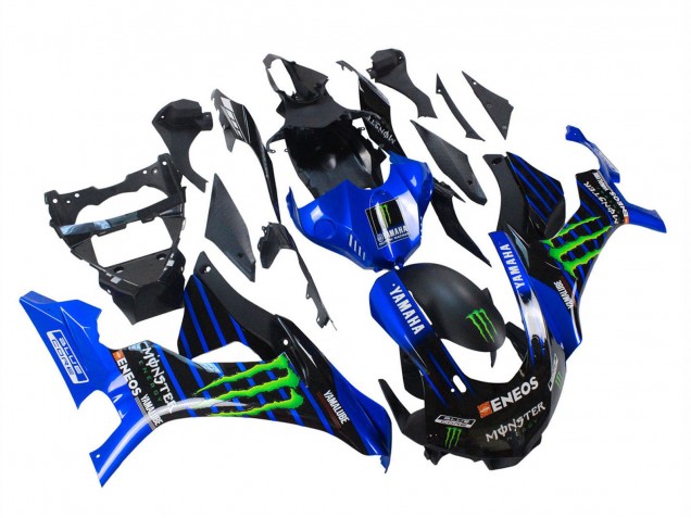 Online Azul Negro Mate Verde Monstruo ENEOS Carenado Moto Yamaha YZF 1000 R1 2015-2019