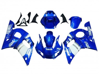Online Azul Blanco Carenado Moto Yamaha YZF 600 R6 1998-2002