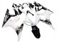 Online Blanco Negro Brillante Carenados Moto Yamaha YZF R6 2003-2004