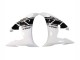 Online Blanco Negro Brillante Carenado Moto Yamaha YZF R6S 2006-2009