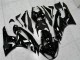 Online Negro Brillante Blanco Ninja Carenado Moto Kawasaki ZX6R 2009-2012
