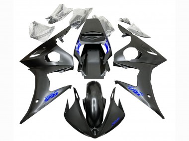 Online Negro Mate Azul Carenado Moto Yamaha YZF R6 2003-2004