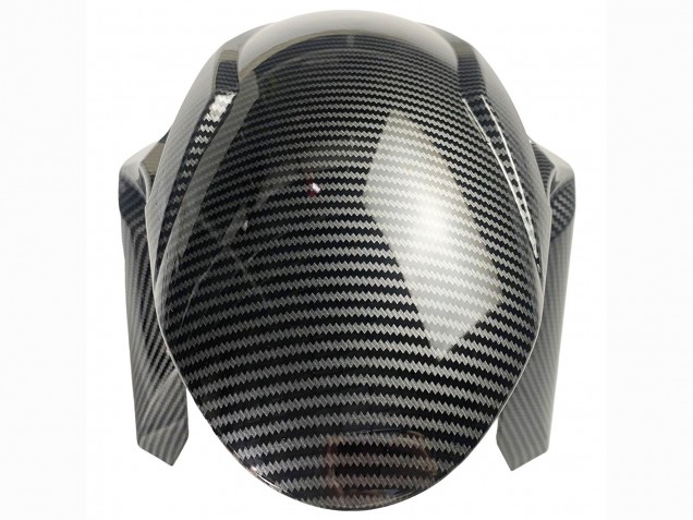 Online Blanco Negro FibraCarbono Carenado Moto Kawasaki ZX6R 2019-2022