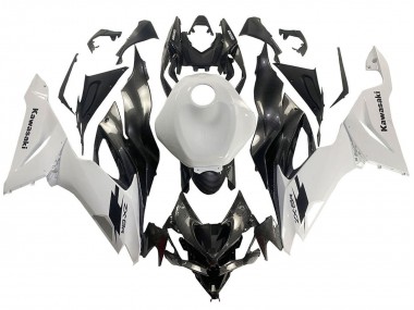 Online Blanco Negro FibraCarbono Carenado Moto Kawasaki ZX6R 2019-2022