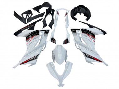 Online Blanco Rojo Negro Carenado Moto Kawasaki EX300 2013-2024