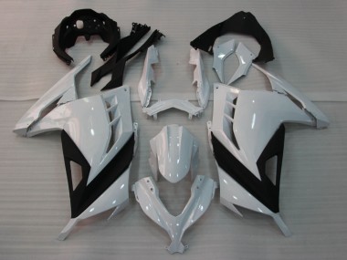Online Blanco Brillante Negro Carenado Moto Kawasaki EX300 2013-2024