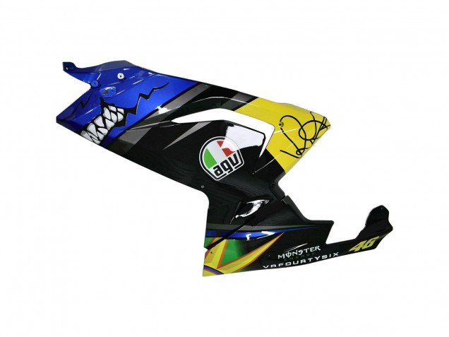 Online Azul Amarillo Negro Tiburón Carenado Moto Aprilia RS125 2006-2011