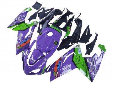 Online Púrpura Verde Rojo Carenado Moto Aprilia RS125 2006-2011