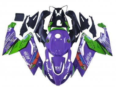 Online Púrpura Verde Rojo Carenado Moto Aprilia RS125 2006-2011