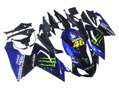 Online Azul Negro Verde Monstruo 46 Carenado Moto Aprilia RS125 2006-2011