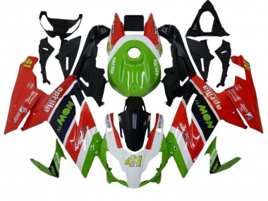 Online Verde Blanco Rojo Negro Carenado Moto Aprilia RS125 2006-2011