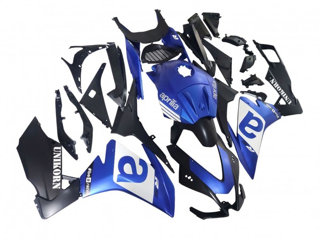 Online Azul Blanco Negro Mate Carenado Moto Aprilia RS4 50 125 2012-2018
