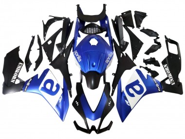 Online Azul Blanco Negro Mate Carenado Moto Aprilia RS4 50 125 2012-2018