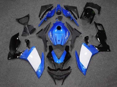 Online Azul Blanco Negro Brillante Carenado Moto Aprilia RS4 50 125 2012-2018