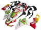 Online Blanco Rojo Verde Amarillo Alitalia Carenados Moto Aprilia RS4 50 125 2012-2018