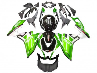 Online Blanco Verde Negro Brillante Carenado Moto Aprilia RS4 50 125 2012-2018