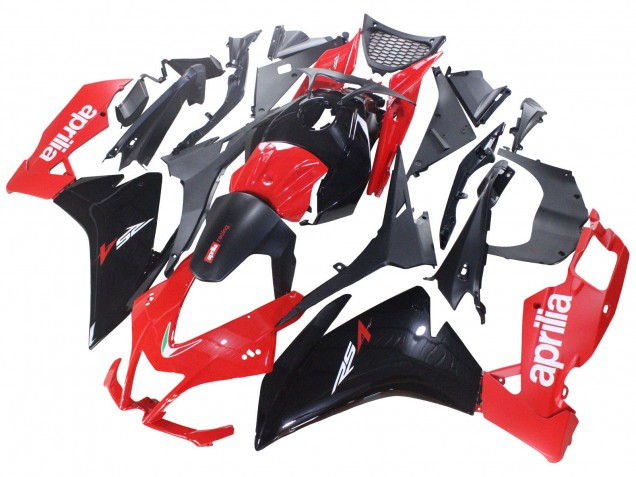Online Rojo Negro Brillante Carenado Moto Aprilia RS4 50 125 2012-2018