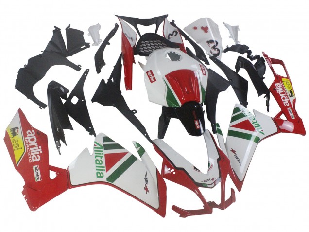 Online Blanco Rojo Verde Amarillo Alitalia Kits Carenados Moto Aprilia RS4 50 125 2012-2018
