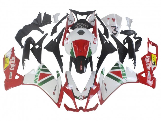 Online Blanco Rojo Verde Amarillo Alitalia Kits Carenados Moto Aprilia RS4 50 125 2012-2018